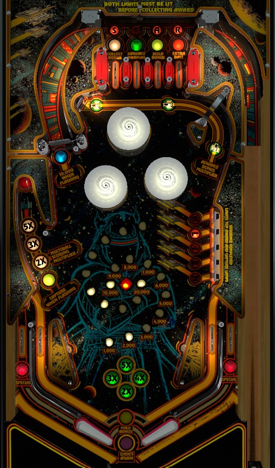 Alien Star playfield. Taken from VPX by BorgDog