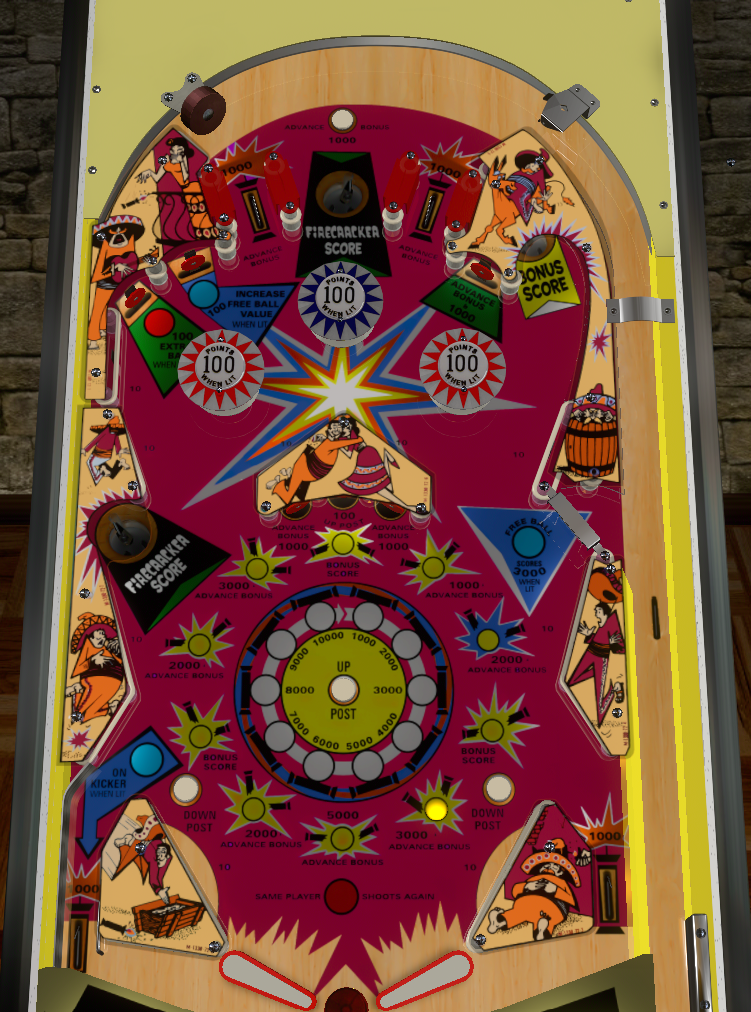 Firecracker playfield. Taken from VPX by teisen and loserman