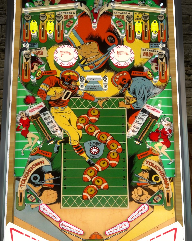 Gridiron playfield. Taken from VPX by Loserman76