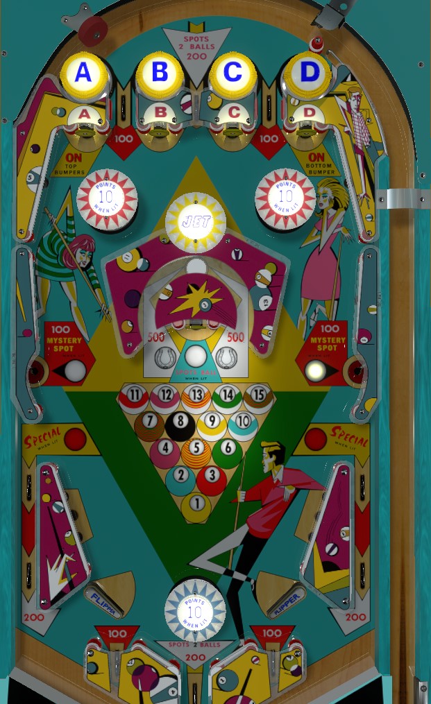 Miss-O playfield. Taken from VPX by Borgdog and Hauntfreaks