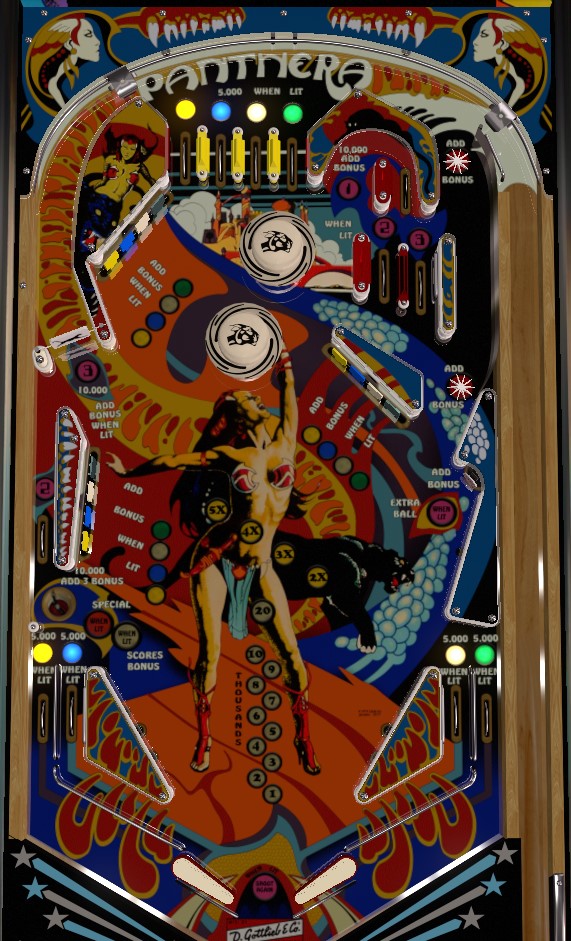 Panthera playfield. Taken from VPX by JPSalas