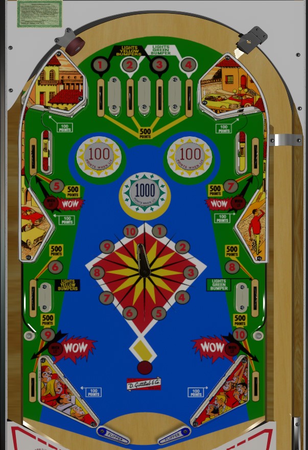 Road Race playfield. Taken from VPX by Loserman76