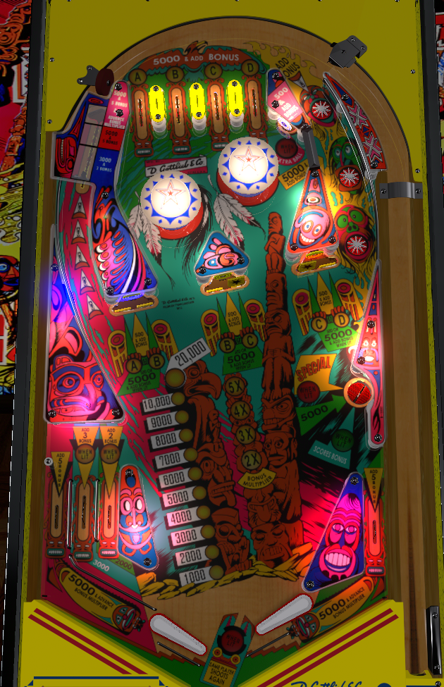 Totem playfield. Taken from VPX by Armyaviation and 32assassin